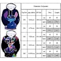 Miniatyrbillede 2 af 2: Børne Lilo Stitch Trykte Tegneserie Hættetrøjer Sweatshirt Hættede Toppe Efterårsjakker (5-6 År Sort Stitch)