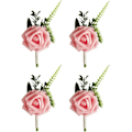 Miniatyrbilde 1 av 5: 4 stk. Brudgommens bryllupsblomster, bryllupsblomster, rose B