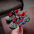 Miniatyrbild 1 av 3: Barnens Sportskor Spiderman Ljusa Sneakers Barn Led Luminous Skor För Pojkar (31 svart)