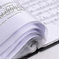 Miniatyrbilde 2 av 5: A4 papir notemappe oppbevaring Elegant keyboard musikkbord mappe (30 sider) (FARGE 2)