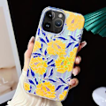 Miniatyrbillede 1 af 5: Elektroplettet TPU + PC-etui til iPhone 13 Pro (Chrysanthemum)