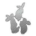 Miniatyrbillede 1 af 5: Påskehare Metal Skæreforme Stencil DIY Scrapbooking Album Papir Kort Skabelon Form Prægning Håndværk