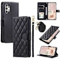 Miniatyrbild 1 av 5: Mobilfodral för Samsung Galaxy A32 5G/M32 5G, Rutmönster Plånbok Crossbody Väska (Stil E)
