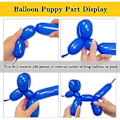 Miniatyrbilde 4 av 5: Blå 260 Lange Ballonger 100 Pakk Mørk Blå Modellering Lange Magiske Ballonger Tykkere Latex Vridning DIY Dyr Ballong For Bursdag Bryllup Jul Fes