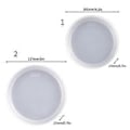 Miniatyrbillede 3 af 5: Silikoneform til coasterbase, rund form, DIY UV epoxy resin støbeforme, boligdekorationer, håndlavede håndværk, gipsforme (MD3490 2)