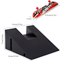 Miniatyrbillede 2 af 5: Mini skateboard ramp og tilbehørssæt, skateboard park dæk tr*