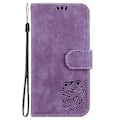 Pikkukuva 2 / 5: Prässattu nahkakotelo iPhone 13 Pro Maxille (Violetti)