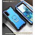 Miniatyrbilde 2 av 5: For Samsung Galaxy S20 FE / FE 5G PC + Gummi-etui (Svart Blå)