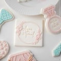 Pikkukuva 5 / 5: Rakkausaiheiset piparkakkumuottisarjat Sweet Union -keksien muotit piparkakkumuotti kauniiden hääkeksien askarteluun (kuviopainatus)