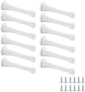 Amazon Basics 12-pack fjäderbelastade dörrstopp - vita