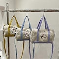 Miniatyrbild 5 av 5: Mjukisbjörnsväska för kvinnor söt axelremsväska mode portabel bucket bag (gul)