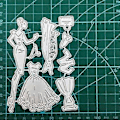 Miniatyrbillede 5 af 5: Pigekjole Metal Skæreforme DIY Håndværk Kulstofstål Prægningsskabelon Metal