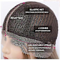 Miniatyrbilde 4 av 5: Lang bølget brun ombre blond front lace parykk for kvinner66010-3
