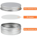 Miniatyrbilde 4 av 5: 30 stk 30 ml aluminiumsboks med lokk kosmetiske bokser runde beholdere sølvboks for kosmetikk balsamlys