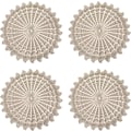 Miniatyrbillede 1 af 5: PVC-dækkeservietter, 4 stk. runde dækkeservietter, hule runde dækkeservietter