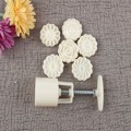 Miniatyrbild 5 av 5: 1 Set 50g 3D Blomster Månekakeform Handpress Månekakeform med C