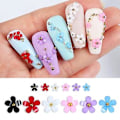 Miniatyrbild 3 av 5: 3D Blomster Nagel Charm för Nagelkonst, 6 Rutor 3D Nagelblommor Strass Kit Akryl Resin Körsbärsblommor Nagelkonst Dekaler Charm Med Metallpärlor Nagel D