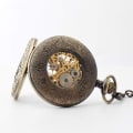 Miniatyrbilde 5 av 5: Steampunk Retro Hånd-Vindu Mekanisk Lommeur med Romersk/Arabisk