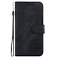 Miniatyrbilde 2 av 5: Embosset lærveske for iPhone 13 Pro Max (Svart)