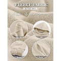 Miniatyrbillede 2 af 3: Løse hættetrøjer til damer, langærmet pullover (XL Khaki)
