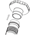 Miniatyrbilde 4 av 5: for Intex 25016 Utendørs basseng erstatningssett + adapter B