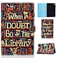 Miniatyrbillede 1 af 5: Farvet Tegneetui til Samsung Galaxy Tab A9 (Bibliotek)
