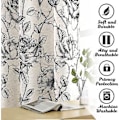 Miniatyrbillede 5 af 5: Linenblandede Gardinpaneler til Stue/Lysreducerende Linen Sheer Gardiner 108 tommer Længde 2 Paneler Sæt
