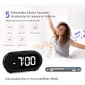 Miniatyrbild 4 av 4: Liten LED-väckarklocka med snooze, enkel att ställa in, full range
