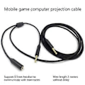 Miniatyrbilde 4 av 5: 3,5 mm 1 Hunn til 2 Hann Adapterkabel for Xbox One//Switch Gaming