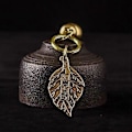 Miniatyrbillede 5 af 5: 2 stk. Messing Hu Lu Lykkebringende Feng Shui Charms Rigdom Sundhed Græskar Bil Nøglering Dekoration