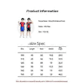 Pikkukuva 4 / 4: Spider-Man, Iron Man, Captain America Lasten Lyhythihainen Shorts Set Z (110cm Tuote 4)