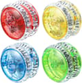 4 st Yo-Yo LED-ljus Barn Yo-Yo Reaktiv Plast Yoyo Enterta