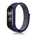 Miniatyrbillede 1 af 5: Nylonvævet Urrem Til Xiaomi Mi Band 7 Til Xiaomi Mi Band 7 (Indigo)