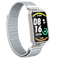 Miniatyrbild 3 av 5: PC-fodral + Nylon Loop-rem för Xiaomi Mi Band 7 Pro (Vit)