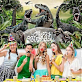 Pikkukuva 3 / 5: Dinosaurusten Syntymäpäiväkoristeet Banneri Taustakangas Safari Djungel Dinosaurusten Maailma Syntymäpäiväjuhlatarvikkeet Pojille Lapsille Dino-Teemallinen Syntymäpäiväsuosio