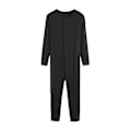 Miniatyrbillede 2 af 4: Mænds Én-delt Lange Underbukser Natpyjamas (2XL Sort)