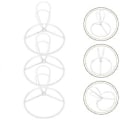 Miniatyrbillede 2 af 2: 3 stk. Clip-on Lampeskærm Ramme Rund Pæreholder Rund Pæreholder Lampeskærm Pæreholder