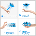 Miniatyrbillede 2 af 5: Flynovao Mini UFO-droner til børn, LED-børnedrone til alderen 8-12, F