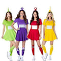 Pikkukuva 1 / 3: Naisten Teletapit-asut Tinky Winky Dipsy Laa-Laa Po Cosplay-juhlapuku (7-9 vuotta Keltainen)