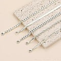 Miniatyrbillede 4 af 5: 14K Ægte Guldbelagt Smykkesæt til Kvinder Trendy Tynd Elegant Stabelbar Cuban Link Paperclip Kæde Armbånd Pakke Modetilbehør Gaver