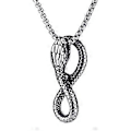 Miniatyrbild 1 av 4: Gotisk Stil Ouroboros Orm Hängsmycke Trendigt Ormhalsband i Rostfritt Stål för Vardagsbruk (Orm åtta)