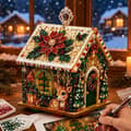 Gør-det-selv håndværk: 3D juleperler, diamantmaleri trækunst sæt, julepynt - 10