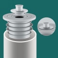 Miniatyrbillede 1 af 5: Tætning til afløbsrør, afløbsrørstætning, deodorant, rørforsegling, vask
