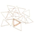 Pikkukuva 1 / 5: 20 kpl Geometrisia riippuvia korvakorujen nastoja riipus roikkuu DIY (Kultainen kolmio 20mm)