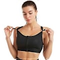Pikkukuva 5 / 5: Naisten High Impact -urheiluliivit, vetoketju edessä, plus-koko, pehmustettu jooga Push Up -liivi (4XL valkoinen)