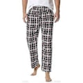 Pikkukuva 1 / 5: Miesten ruudulliset puuvillaiset pyjamahousut/YY(2XL musta valkoinen punainen)