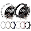 Miniatyrbillede 2 af 5: Smartwatch Rammebeskytter Semi Shell Ridsefast Hus Antiridse Cover Ærme Etui Stødsikker til Active 2 A2437 Sort (Sort)