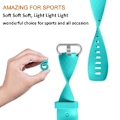 Miniatyrbild 3 av 5: Armband med diamantmönster för FITBIT Charge 2, 12,5x8,5 cm (Marinblå)