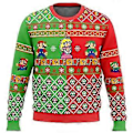 Miniatyrbillede 1 af 2: Mario Kart Grim Juletrøje Gave Julemand Pullover Herre 3d Sweatshirt Og Top Efterår Og Vinter (5XL style 2)