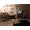 Miniatyrbild 4 av 5: 3D digital väckarklocka, vägg LED digital klocka